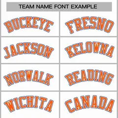 White Orange-White Raglan Varsity Full-Snap Letterman Jacket 3