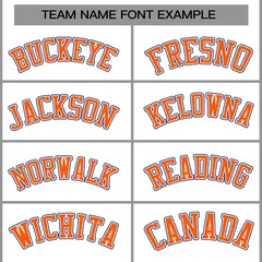 White Orange-White Raglan Varsity Full-Snap Letterman Jacket 5