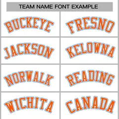 White Orange-White Raglan Varsity Full-Snap Letterman Jacket 5