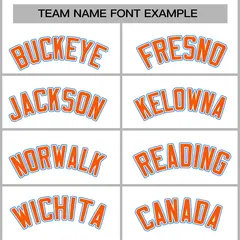 White Orange-White Raglan Varsity Full-Snap Letterman Jacket 5