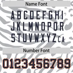 White Orange-White Zebra Stripes Football Jersey 4
