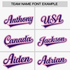 White Pink and Purple Raglan Sleeves Baseball Jersey 3