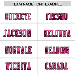 White Pink-Black Color Block Raglan Sleeves Football Jersey 3