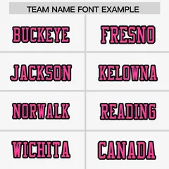 White Pink-Black Raglan Side Pattern Football Jersey 3