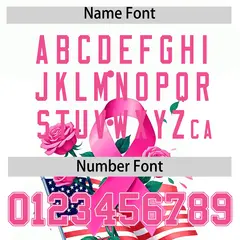 Women's White Pink Breast Cancer Awareness Pink Ribbon Baseball Jersey 4