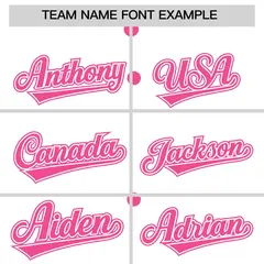Women's White Pink Breast Cancer Awareness Pink Ribbon Baseball Jersey 3