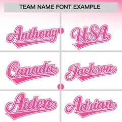 Women's White Pink Breast Cancer Awareness Pink Ribbon Baseball Jersey 3