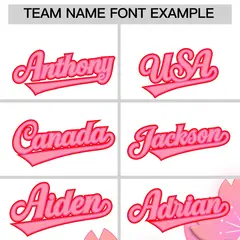 White Pink Cherry Blossom Graffiti Baseball Jersey 3