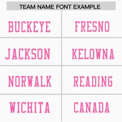 White Pink Color Block Authentic Football Jersey 3