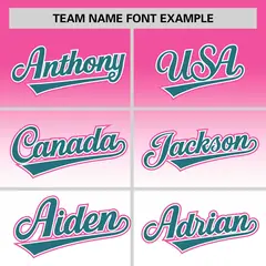 White Pink Gradient Authentic Baseball Jersey 3