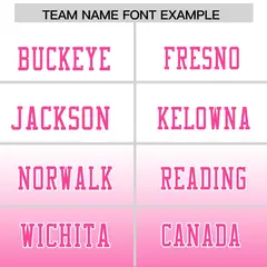White Pink Gradient Fashion Authentic Football Jersey 3