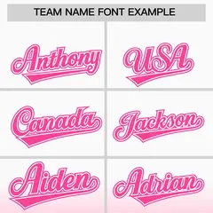 White Pink Gradient Varsity Letterman Full-Snap Jacket Hoodie 5