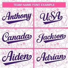 White Pink Graffiti Line Art Authentic Baseball Jersey 3