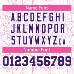White Pink Graffiti Line Art Authentic Baseball Jersey 4