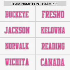 White Pink-Gray Raglan Side Pattern Football Jersey 3