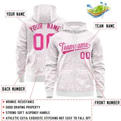 White Pink Leopard Print Varsity Full-Zip Letterman Jacket Hoodie 4