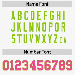 White Pink-Neon Green Raglan Side Pattern Football Jersey 4