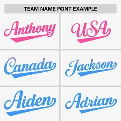 White Pink Powder Blue Gradient Side Baseball Jersey 3