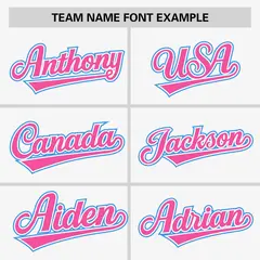 White Pink-Powder Blue Raglan Sleeves Baseball Jersey 3