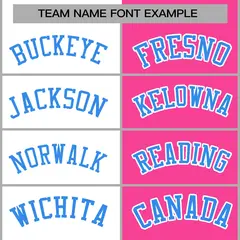 White Pink-Powder Blue Two Tone Split Varsity Letterman Jacket 5