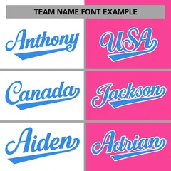 White Pink-Powder Blue Two Tone Split Varsity Letterman Jacket 5