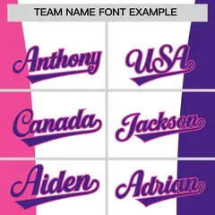 White Pink Purple Three-Color Block Varsity Letterman Jacket 3