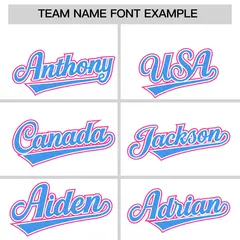 White Pink Raglan Sleeves Contrast Baseball Jersey 3