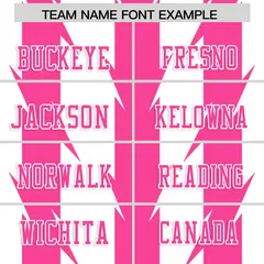 White Pink Razr Stripe Graffiti Flag Football Jersey 3