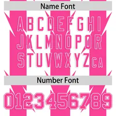 White Pink Razr Stripe Graffiti Flag Football Jersey 4