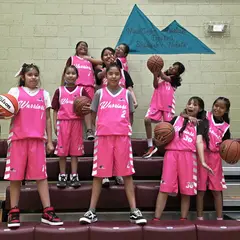 White Pink Reversible Basketball Kits - Side Arrow Pink Gray Gradient 2