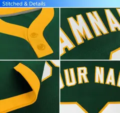 White Pink-Royal Classic Two-Button Softball Jersey 4
