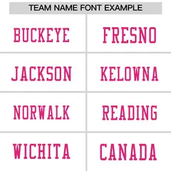 White Pink Sequin Lettering Moisture-Wicking Football Jersey 3