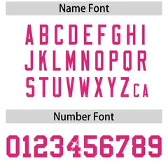 White Pink Sequin Lettering Moisture-Wicking Football Jersey 4