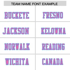White Pink Shoulder Cut Two-Tone Flag Football Jersey 3