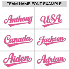 White Pink Side Camo Baseball Jersey 3