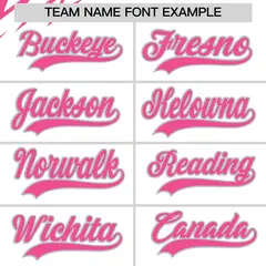 White Pink Silver Reversible Baseball Jersey Lightning & Graffiti Pattern 6