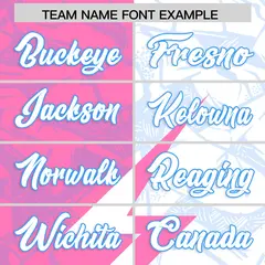 White Pink Split Lightning Pattern Football Jersey 3