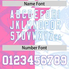 White Pink Split Lightning Pattern Football Jersey 4