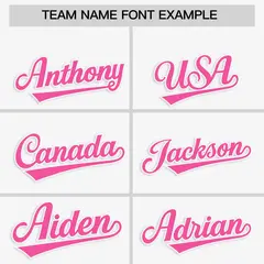 White Pink Star Ribbing Authentic Baseball Jersey 3