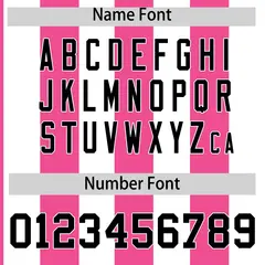 White Pink Stripe Two-Button Softball Jersey 4