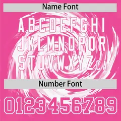 White Pink Swirl Graffiti Baseball Jersey 4