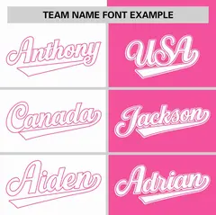 White Pink Two Tone Striped Authentic Baseball Jersey 3