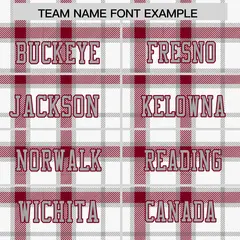 White Plaid Pattern Authentic Football Jersey 3