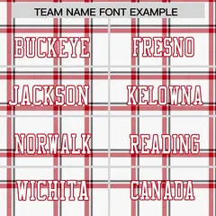 White Plaid Pattern Authentic Football Jersey 3