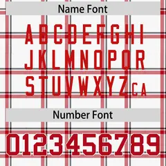 White Plaid Pattern Authentic Football Jersey 4