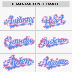 White Powder Blue and Pink Raglan Baseball Jersey 3