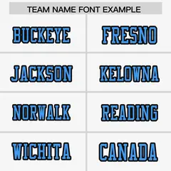 White Powder Blue-Black Raglan Side Pattern Football Jersey 3