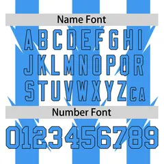 White Powder Blue Blade Pattern Raglan Baseball Jersey 4