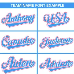 White Powder Blue Classic Full Button Baseball Jersey 3