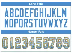 White Powder Blue Gold Drift Fashion Mesh Football Jersey 3